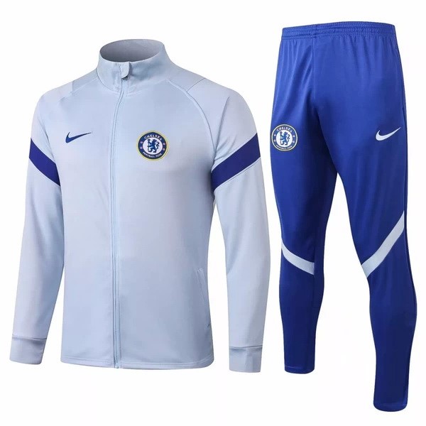 Chandal Chelsea 2020-2021 Gris Claro Azul